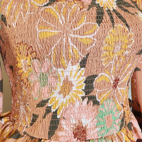 ROXY Off-the-shoulder Floral Print Top, Size Small - Picture 7 of 13